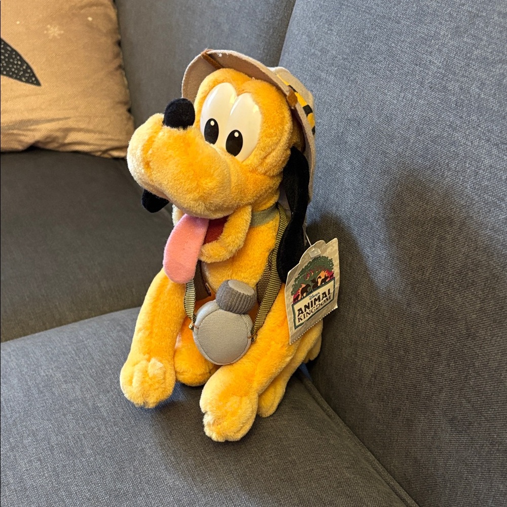 Disney Vintage Safari Pluto stuffed animal
